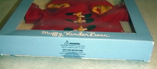 Vintage 1999 Muffy VanderBear Clothesline MUFFY RED HOODED JACKET *NRFB - Picture 4 of 4