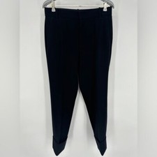 VINCE Women s 4 Black Cuffed Crepe Suiting Trouser Pant