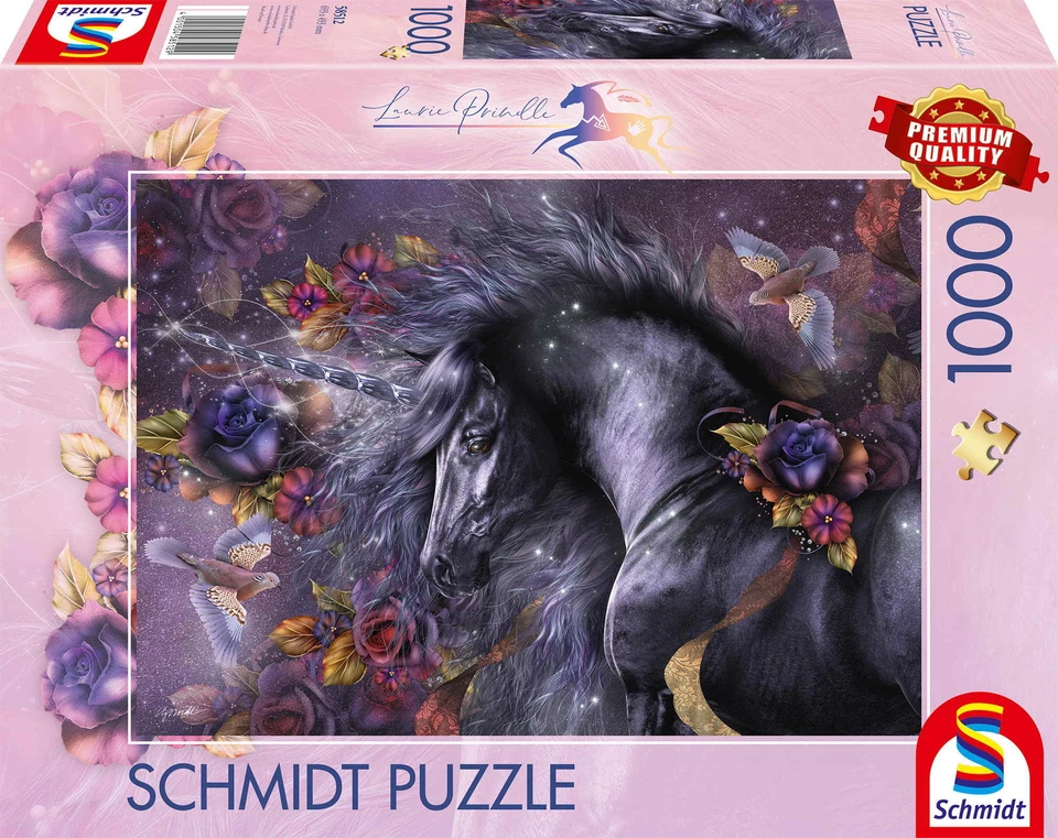 1000 Teile Schmidt Spiele Puzzle Laurie Prindle Blaue Rose 58512