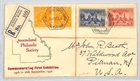 AUSTRALIA *Queensland Philatelic Exhibition* Registered Cover 1936 USA ZK205