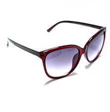 Classic Purple Gradient UV Lens Red Oversized Cat Eye Women's Fashion Sunglasses