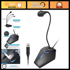 Omnidirectional USB Microphone for PC  Laptop, Mute Button, LED Indicator, Idea