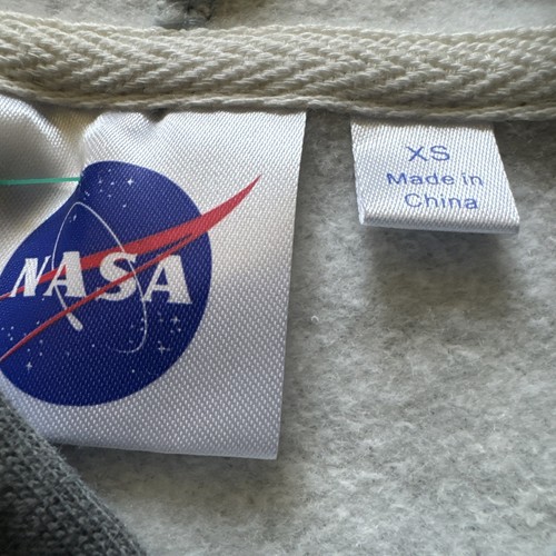 NASA HOODIE SWEATSHIRT X-Small BLAU TIE-DYE FLEECE GIVE ME SOME SPACE SWEATSHIRT - Bild 6 von 6