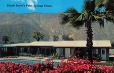 Palm Springs CA, Dinah Shore's Home, San Jacinto Mountains, Vintage Postcard