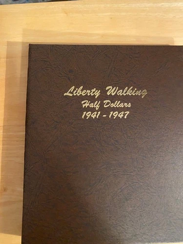 1941 -1947 P,D,S, Walking Liberty Half Dollar Short Set (20) Coins Dansco Album