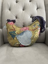 Handmade Upcycled Chicken Shaped 12 Throw Pillow - Farmhouse Style Emma