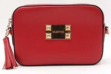 Valentino By Mario Valentino Red Leather Babette Bonbon Crossbody Eb1125lxzdu