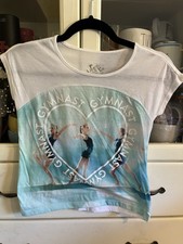 Justice Girls Size 8 Tshirt Gymnastics Gymnast