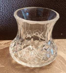 Small Crystal Diamond Cut Jar no Lid