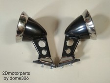 Bullet Mirror Fender Leg 2 Hole Type Retro Classic Car Datsun Toyota Mazda New
