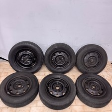 Lotto 6 Cerchi Lamiera Audi 80 B3 86-91 14" e 15" Gomme 175/70 R14 185/65 R15