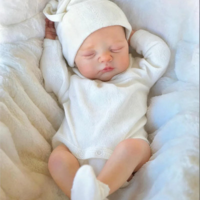 33 cm Irys Silikon Reborn Baby Mädchen Puppe wasserdicht offener Mund bemalte Haut