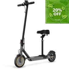 SIGRAVY 350W electric scooter adult with SEAT Foldable 19MPH 7.8Ah 21mi range