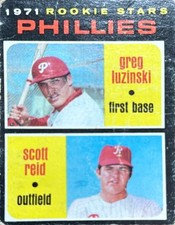 1971 Topps #439 Phillies 1971 Rookie Stars (Greg Luzinski / Scott Reid) RS, RC
