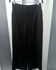 Banana Republic Women Black Trouser Dress Pants Straight Leg Size 2