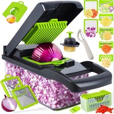 16-in-1 Vegetable Chopper Professional Onion Cutter Fruit Dicer Slicer