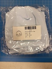 Blue Beanie Cap OS One Size Knit Hat Winter Headwear Bulk Lot Qty 6