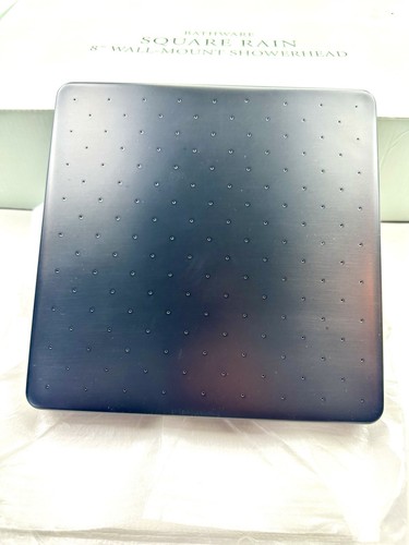 RESTORATION HARDWARE 8" Square WALL-MOUNT RAIN SHOWERHEAD Oil Rubbed Bronze - Picture 4 of 16