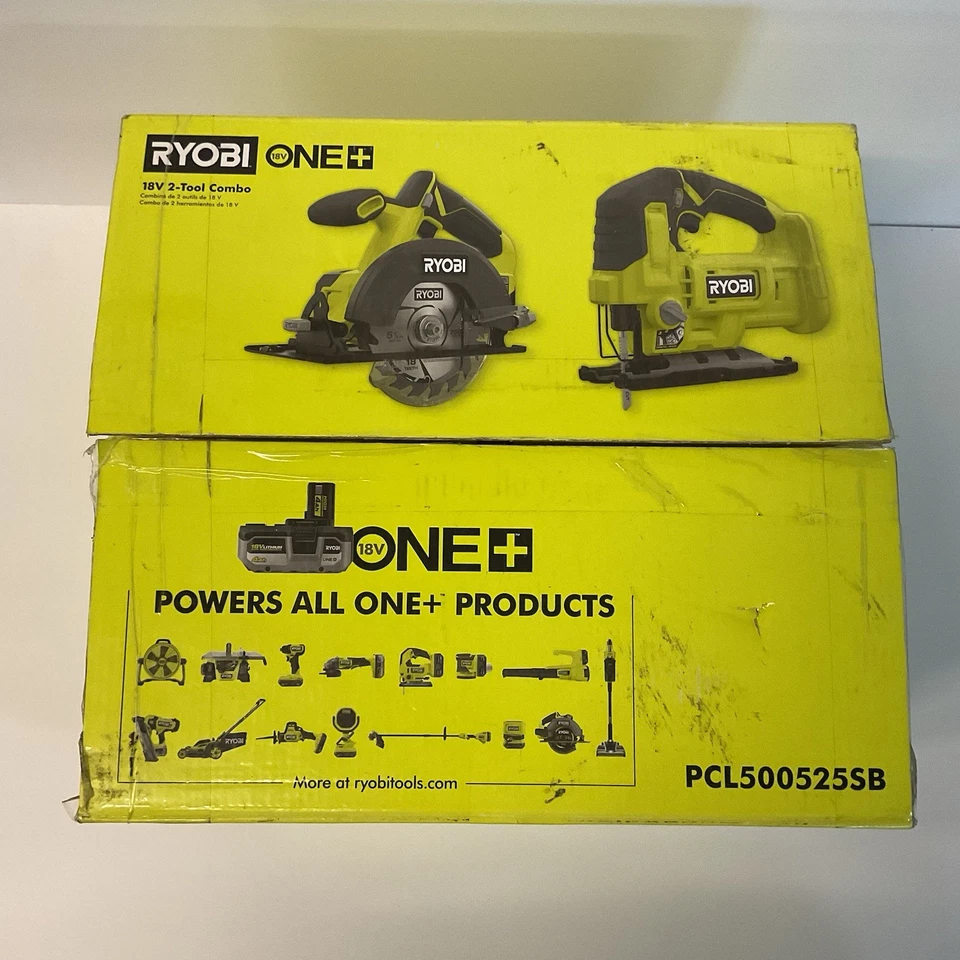 RYOBI ONE+ 18V 2-Tool Combo Kit w 5-1/2 in. Circular Saw and Jig Saw-PCL500525SB - Image 3 of 4