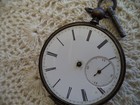 Antique Geneva Key Wind Hunter Case Pocket Watch scrap or repair — photo 4