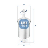 UFI 31.840.00 Kraftstofffilter FüR Audi, Ktm, Seat, Skoda, VW