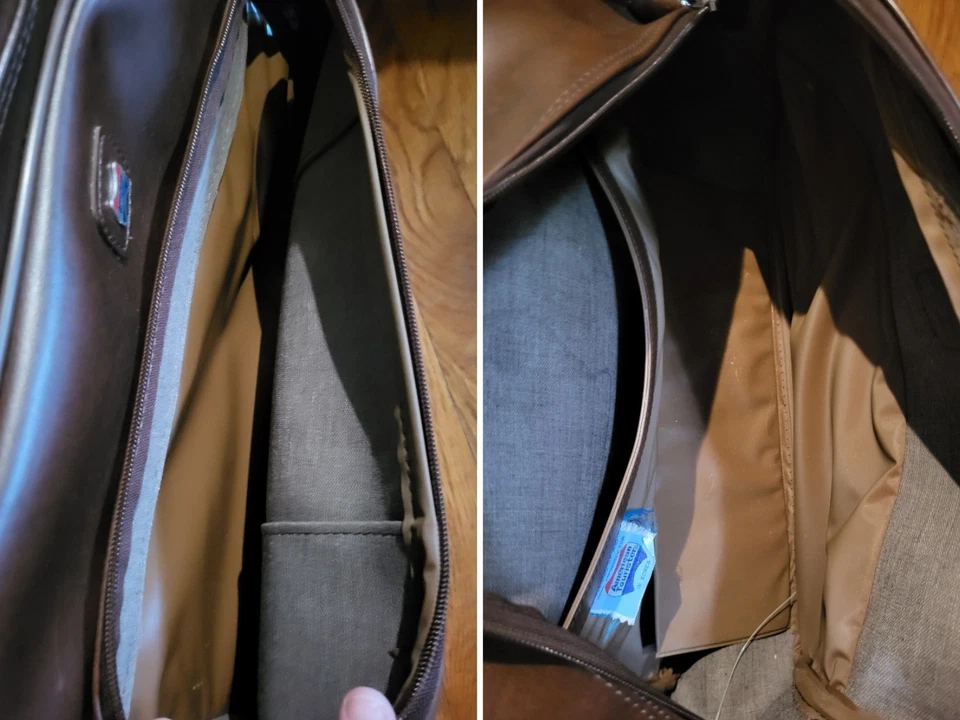 Juego de viaje maleta equipaje cuero suave American Tourister de colección 5 piezas años 70 Foto 4 de 4