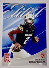 Browns Shedeur Sanders 2025 Panini Donruss Elite No. 3 #62/75 Rookie Single Card