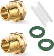 Brass Garden Hose Adapter, 3/4 GHT 3/4 ght female to npt male,