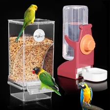 Bird Water Dispenser, Automatic Bird Feeder for Cage,No Mess Bird Feeder, Par...