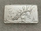 Vintage YCI 1 Troy Oz .999 Fine Silver Bar- Santa With Reindeer And Sleigh
