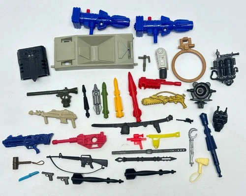 Vintage GI JOE Lot of 1980s Accessories Vehicle Parts Missiles Weapons ARAH