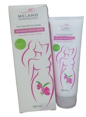 2 Packs Melano Whitening Cream for sensitive areas with Alpha arbutin&Vit B3