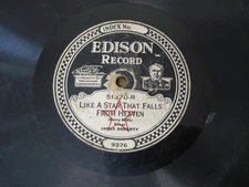 Edison Record Like A Star That Falls From Heaven  51370-L Used
