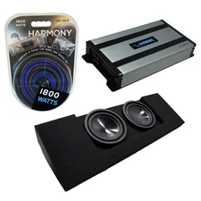 Alpine SWT-10S4 10" Subwoofer Fits 15-25 GMC Canyon Crew Cab Truck w/ HA-A800.1