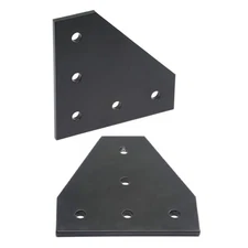 2pcs 2020 Corner Bracket Plate for T L Shape 5 Hole 90 Degree Outside Joining Pl