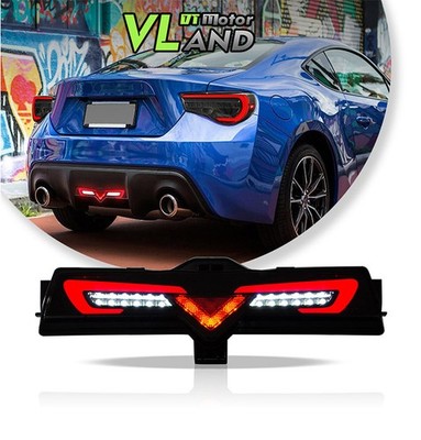 Smoked FULL LED Bumper Reverse Brake Lamp Fog Light For Scion FRS 86 Subaru BRZ