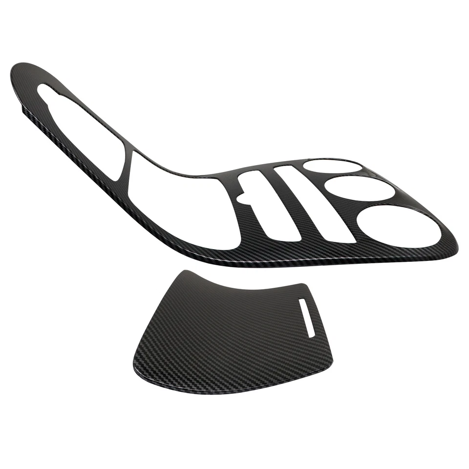 Marco de cambio de marchas central de textura de fibra de carbono moldura para Mercedes Benz W205 Foto 4 de 4