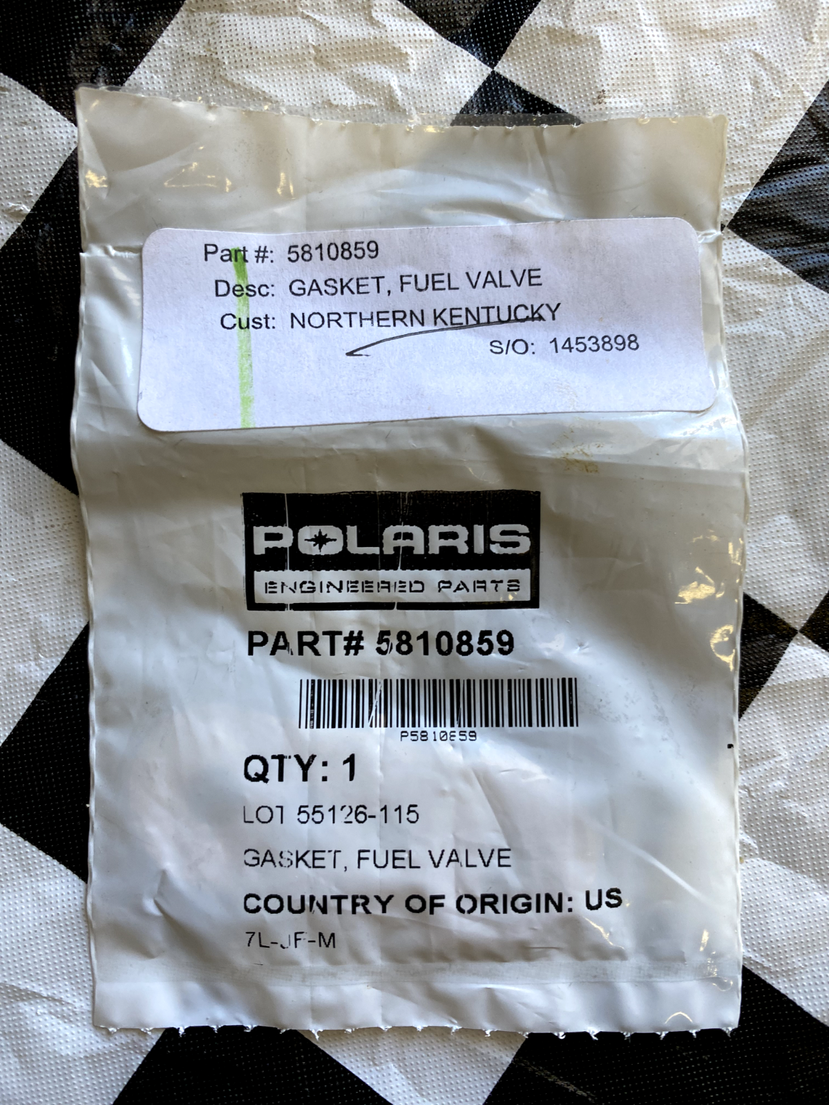 Polaris Fuel Valve Gasket, #5810859 | eBay 