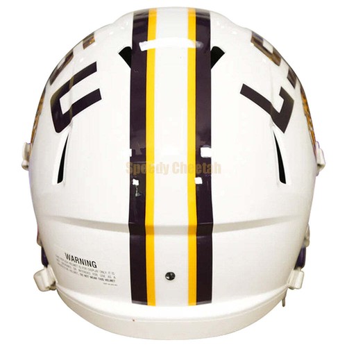 LSU Tigers White Riddell Speed Full Size Replica Football Helmet - Picture 3 of 4