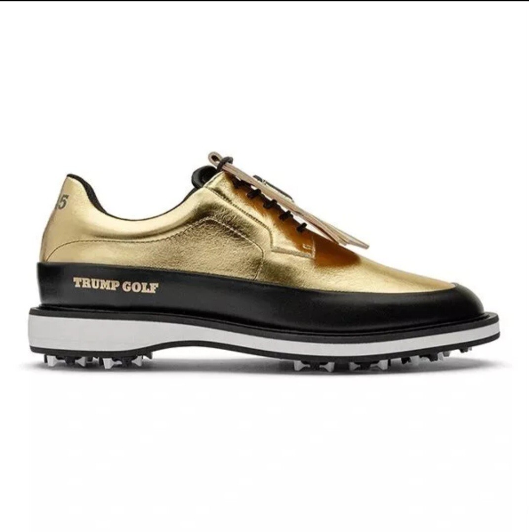 NEW‼️ THE TRUMP PRESIDENTIAL GOLF SHOES - Sizes 10M/11.5W x 2 & 12M/13.5W Donald Trump Presidential Gold Golf Shoes Limited Edition  main image 4