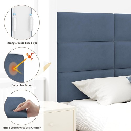 Peel and Stick Upholstered Headboard for King Bed - Easy Install & Modern Design - Picture 9 of 9