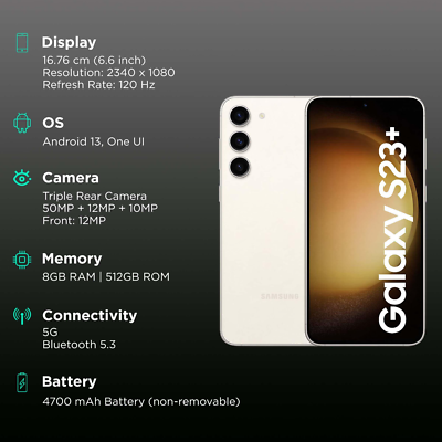 Samsung Galaxy S23+ PLUS 256GB SM-S916U1 FACTORY UNLOCKED CDMA +