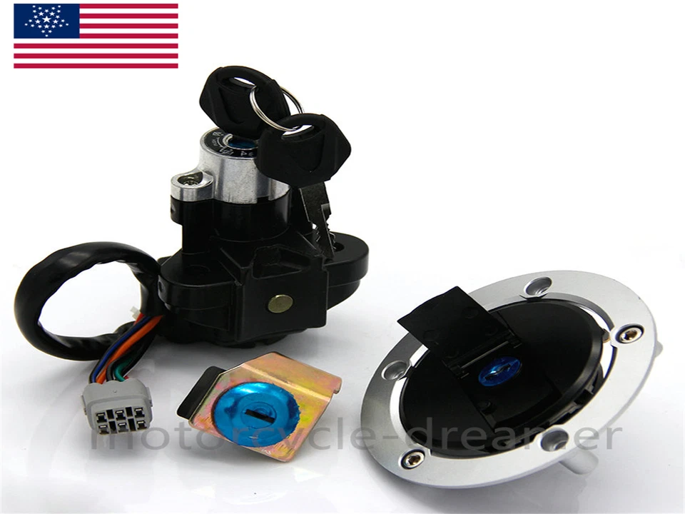 Ignition Switch Lock Fuel Gas Cap Key Set Fit Suzuki GSF1250S Bandit S 2007-2011 Foto 4 de 4