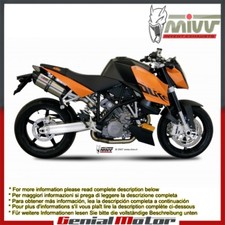 Mivv Exhaust Mufflers Suono Stainless Steel for Ktm 990 Superduke 2005 > 2011