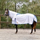 Capriole Ripstop Cotton Rose & R.Blue Check Summer Horse Combo Rug