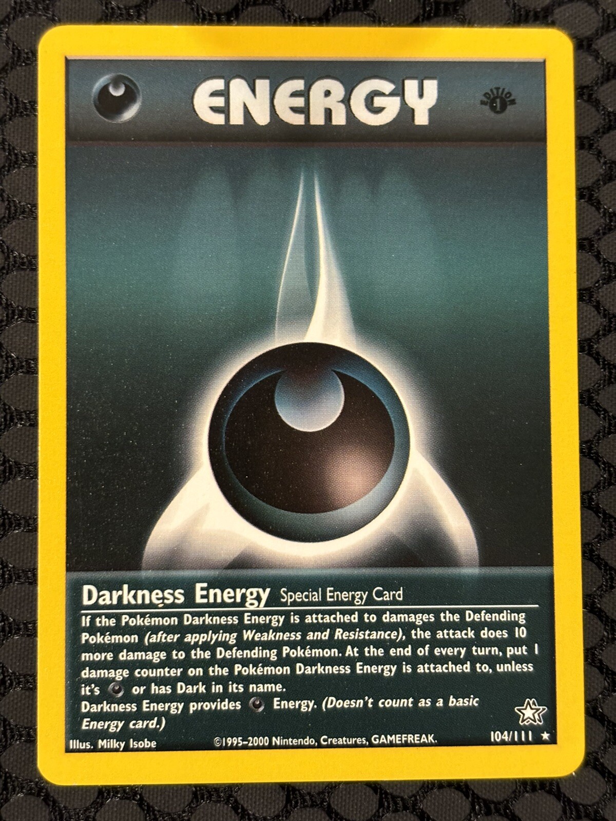 Darkness Energy 104/111 Rare 1st Edition Neo Genesis Pokemon Card