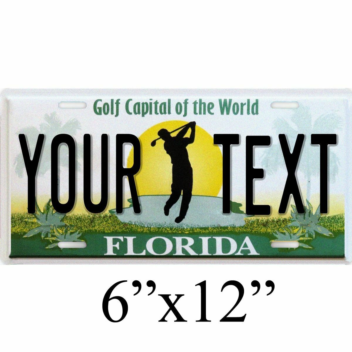 Custom License Plate Personalized Vanity Tag Golf Cart Car Bike