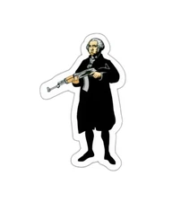 George Washington AK-47 Sticker Decal