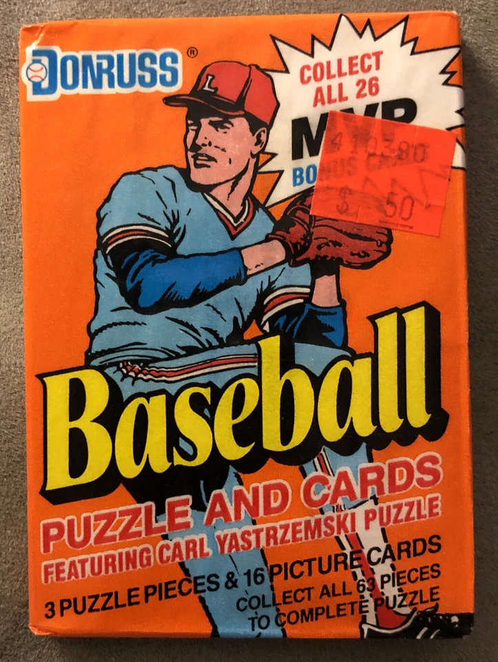 1990 Donruss Wax Pack Ruben Sierra Rangers All Star Card mostrando na parte inferior das costas - Imagem 2 de 2