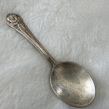 Vintage Gerber Baby Silverplate Short Spoon Face on Handle